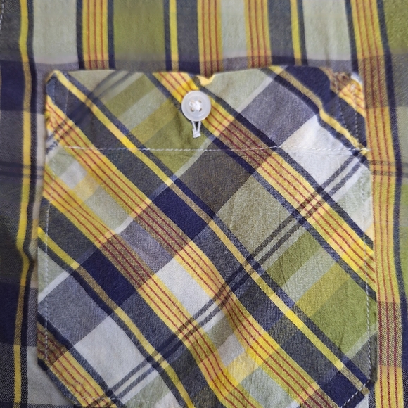 Vintage Blue Label Polo Jeans Company " The Mad For Plaid" Short sleeve shirt XL - Picture 5 of 8